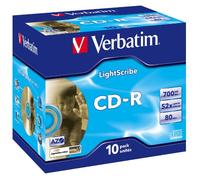 Verbatim 43537 52x Lightscribe CD-R - Jewel Cased 10 Pack