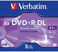 Verbatim 43541 8x Dual Layer DVD+R - Jewel Cased 5 Pack