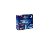 VERBATIM - 43541 - DVD+R DL, 8 SPEED, X5 JEWEL CASE