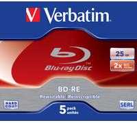 Verbatim 43615 blank Blu-Ray disc BD-RE 25 GB 5 pc(s)