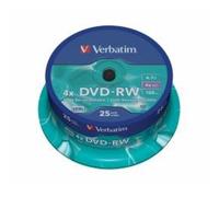 Verbatim 43639 - 25PK 4.7GB 4X DVD-RW Spindle
