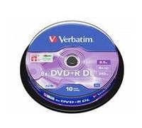 Verbatim (43666) DVD+R Double Layer 8.5GB 8X Matt Silver 10 Pack Spindle