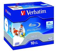 Verbatim BD-R SL 25GB 6x Printable 10 Pack Jewel Case BD-R 25GB 10pc(s)