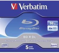 Verbatim 43748 BD-R DL 50GB 6x - 5 Pack Jewel Case 5 Pack Jewel Case B (Blu-ray)