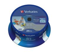 Verbatim 43811 25GB BD-R SL Datalife 6x Inkjet Printable - 25 Pack