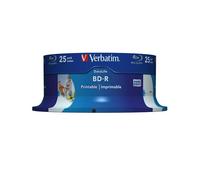Verbatim 43811. Type: BD-R Native capacity: 25 GB Recording laser wavelength: 405 nm. Quantity per pack: 25 pc(s)