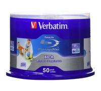 Verbatim 43812 25GB BD-R Blank Blu-Ray Disc - Blank Blu-Ray Discs (BD-R, 25GB, 405nm, Spindle, 50 Pieces)