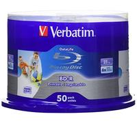 Verbatim 43812 25GB 6x BD-R SL Datalife Inkjet Printable - 50 Pack Spindle