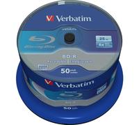 Verbatim 43812 BD-R Single Layer Datalife HTL 25GB 6X - 50 Spindle