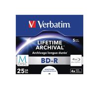 Verbatim 43823 25GB 4x M-Disc BD-R - 5 Pack Jewel Case