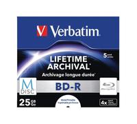 Verbatim 43823 25GB 4x M-Disc BD-R - 5 Pack Jewel Case 5 Pack Jewel Ca (Blu-ray)