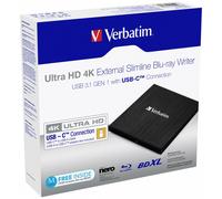 Verbatim 43888 External SlimLine BlueRay Write - Ultra HD 4K
