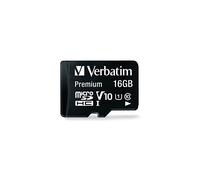 Verbatim 44082 16 GB Class 10 MicroSDHC Memory Card with Adaptor