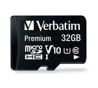 Verbatim 44083 32Gb Class 10 Micro Sdhc With Adapter,black