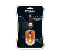 Verbatim Go Mini USB Optical 1000DPI Orange - mice (USB, Office, Wheel 49023 - -