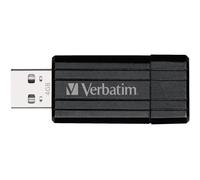 Verbatim 32GB Pinstripe Flash Drive USB Memory Stick - Black 49064