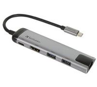 VERBATIM 49141 MULTIPORT HUB, USB-C 3.1 GEN1/HDMI/RJ45