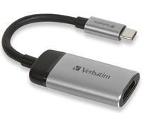 Verbatim 49143 video cable adapter 0.01 m USB Type-C HDMI Black,Silver