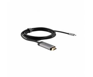 Verbatim 49144 video cable adapter 1.5 m USB Type-C HDMI Black. Silver