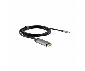 Verbatim 49144 video cable adapter 1.5 m USB Type-C HDMI Black, Silver