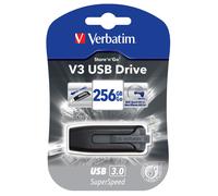 Verbatim 49168 256GB Store N Go V3 USB 3.0 Drive - Grey