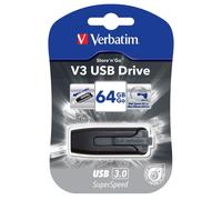 Verbatim 49174 V3 64GB Store N Go USB 3.0 Drive - Grey