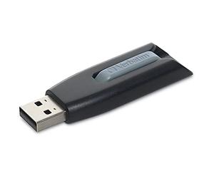 Verbatim 49189 128 GB USB 3.0 Black USB Flash Drive USB Memory Stick USB 3.0 (3.1 Gen 1), TYPE-A, Slide, Black, Mac OS X 10.4 Tiger, Mac OS X 10.5 Leopard, Mac OS X 10.6 Snow Leopard, Mac OS X 10.7 Lion, Mac OS X)
