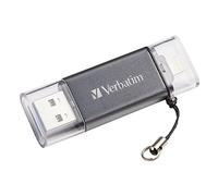 Verbatim 49301 64GB Dual USB 3.0 Lightning Drive - Graphite