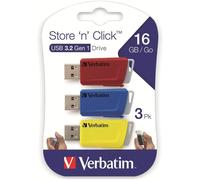 VERBATIM 49306 CLE 16GB USB 3.0 PK3 R B J