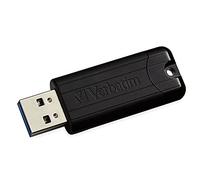 Verbatim 49320 256 GB PinStripe USB 3.0 Drive - Black