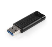 Verbatim 49320 256GB PinStripe USB 3.0 Drive - Black