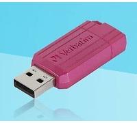 Verbatim USB 2.0 Drive 128GB Pinstripe, Pink