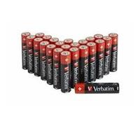 Verbatim AA Alkaline Batteries 49505 - Premium 1.5V AA-LR6 - 24 Pack