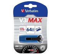 Verbatim 49807 64GB V3 Max USB 3.0 Drive - Blue