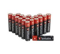 Verbatim AA Alkaline Batteries Premium 1.5V (AA-LR6) for Camera, Remote & Shaver - 20 pcs