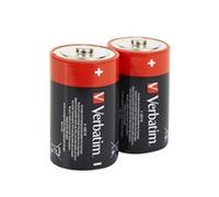 VERBATIM Premium Alkaline Block Batteries - 1.5V - D-LR20 mono-battery - D alkaline batteries - batteries for radio, camera, torch, remote control & more - premium alkaline battery - 2 pcs
