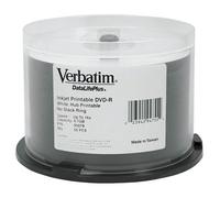 Verbatim 50 Pk 16x Verbatim DataLifePlus DVD-R 4.7GB White Printable