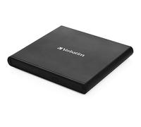 Verbatim External Slimline CD/DVD Writer optical disc drive DVD±RW Black