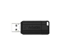Verbatim 64GB Black Pinstripe USB Drive 49065