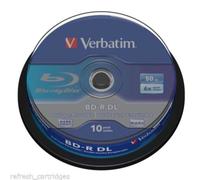Verbatim 6x Blu-Ray Dual Layer BD-R DL 50GB - 10 Discs