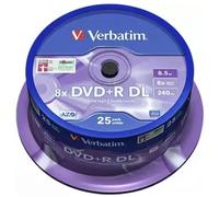 Verbatim DVD+R Double Layer Inkjet Printable 8x 8.5GB DVD+R DL 25pc(s)