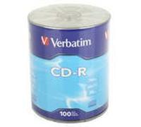 Verbatim 96524 blank CD CD-R 700 MB 100 pc(s) - CD-RW virgin (CD-R, 700 MB, 100 pc(s), 52x, Axle)