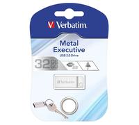 Verbatim 98749 32GB USB 2.0 Silver Metal USB Flash Drive