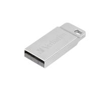 VERBATIM Metal Executive USB 2.0 Memory Stick - 64 GB, Silver, Silver/Grey