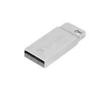 VERBATIM Metal Executive USB 2.0 Memory Stick - 64 GB, Silver, Silver/Grey