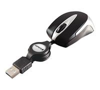 Verbatim 99999 Go Mini - USB Optical Travel Mouse with Retractable Cable, black