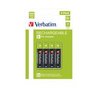 Verbatim AAA Rechargeable Batteries 4 Pack