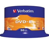 VERBATIM Azo 16x Speed DVD-R Blank DVDs - Pack of 50, Silver/Grey