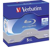 Verbatim BD-R SL 25GB 6 x 5 Pack Jewel Case BD-R 25GB 5pc(s)