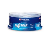 Verbatim BD-R 25GB 16X Blu-ray Recordable Media Disc - 25 Pack Spindle